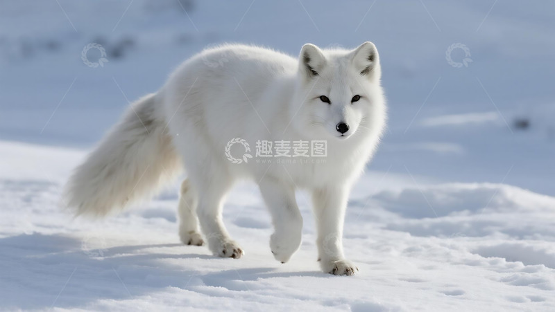 高清大图下载【趣麦麦图】生物百科之白狐