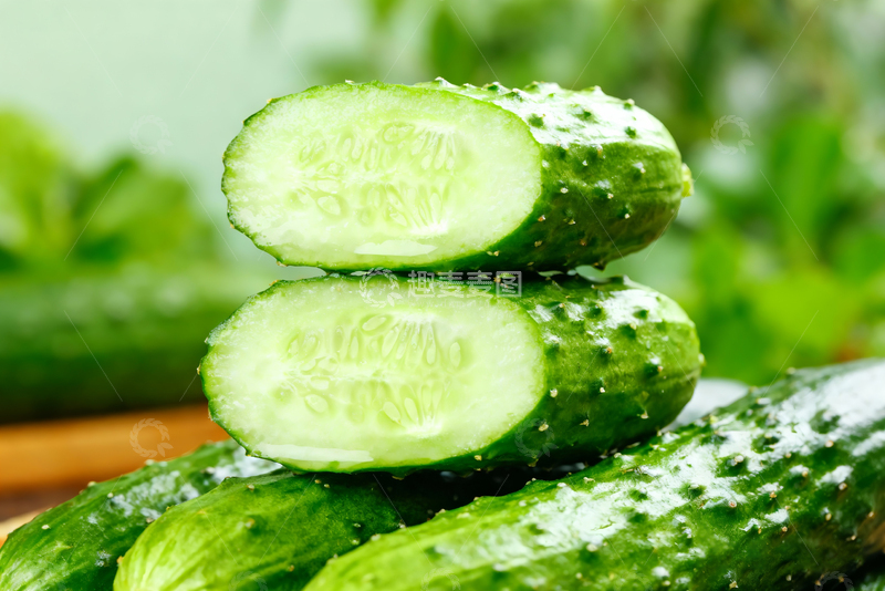 高清大图下载【趣麦麦图】水果黄瓜绿色清新3