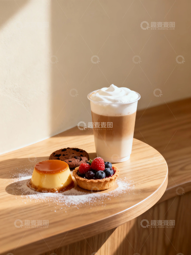 高清大图下载【趣麦麦图】简约下午茶甜点饮品摄影图