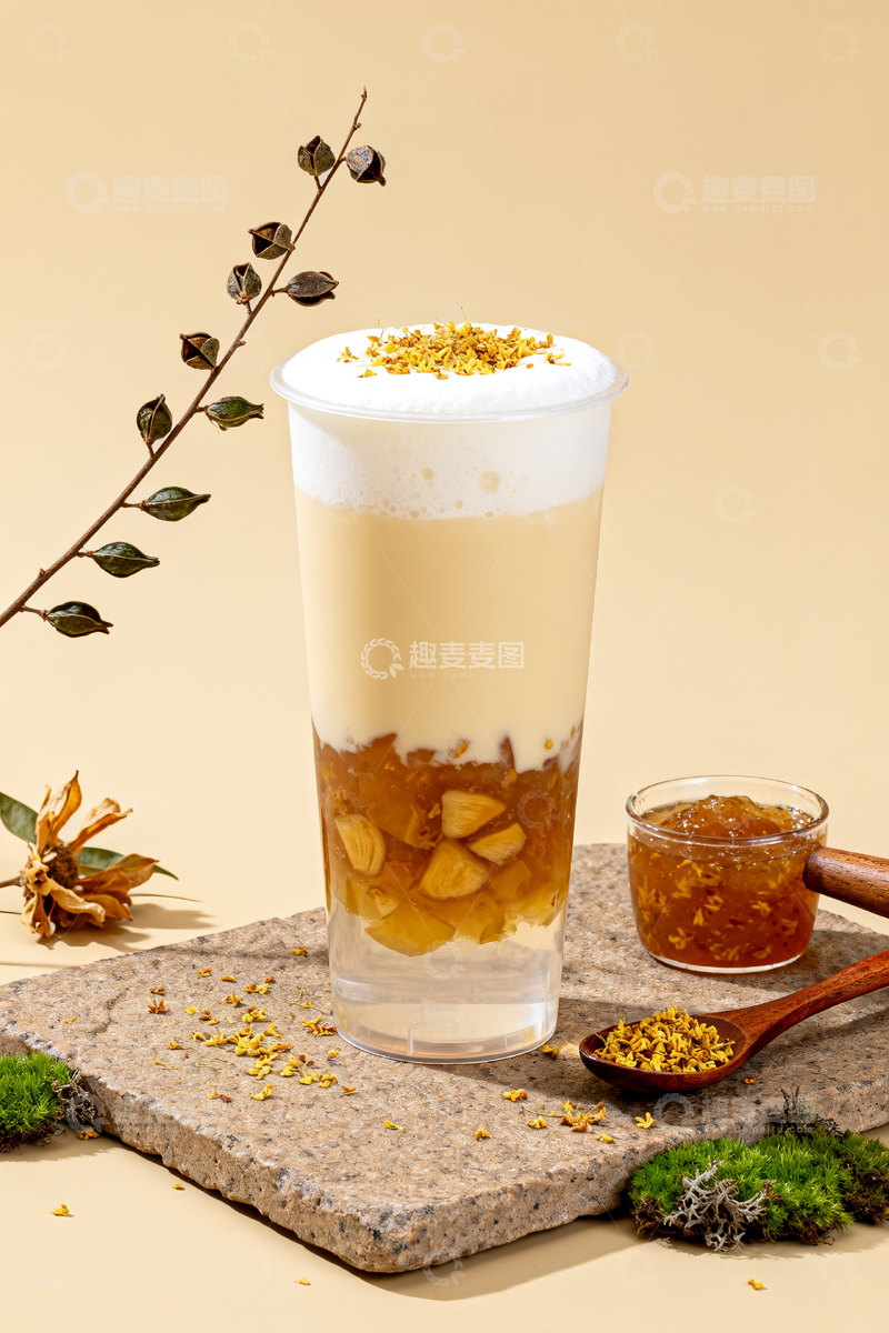 源文件下载【趣麦麦图】桂花风味茶饮4