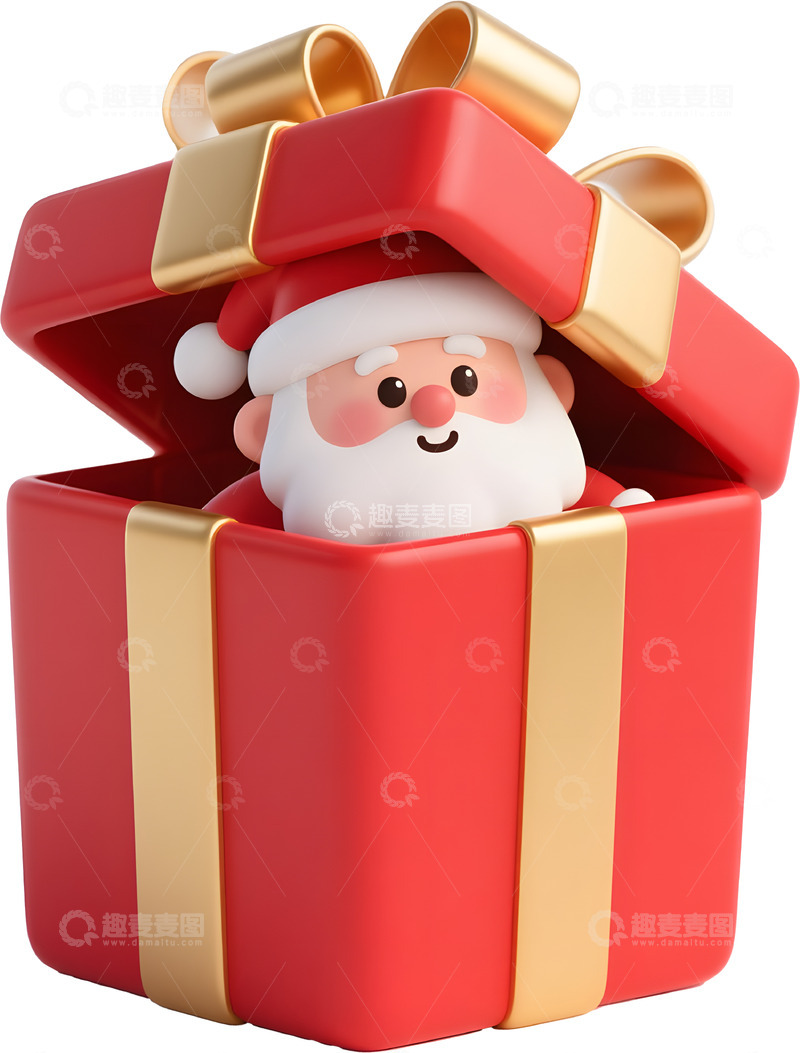 高清大图下载【趣麦麦图】可爱卡通圣诞老人