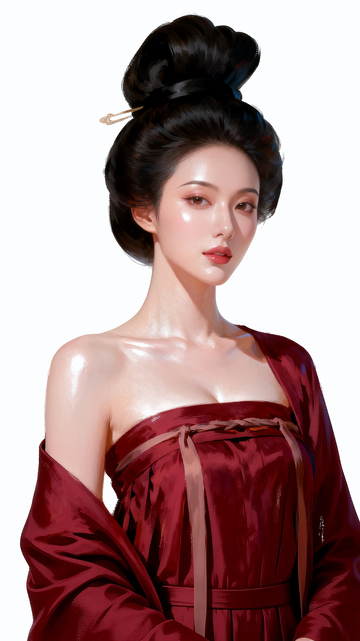 厚涂插画古代公主2
