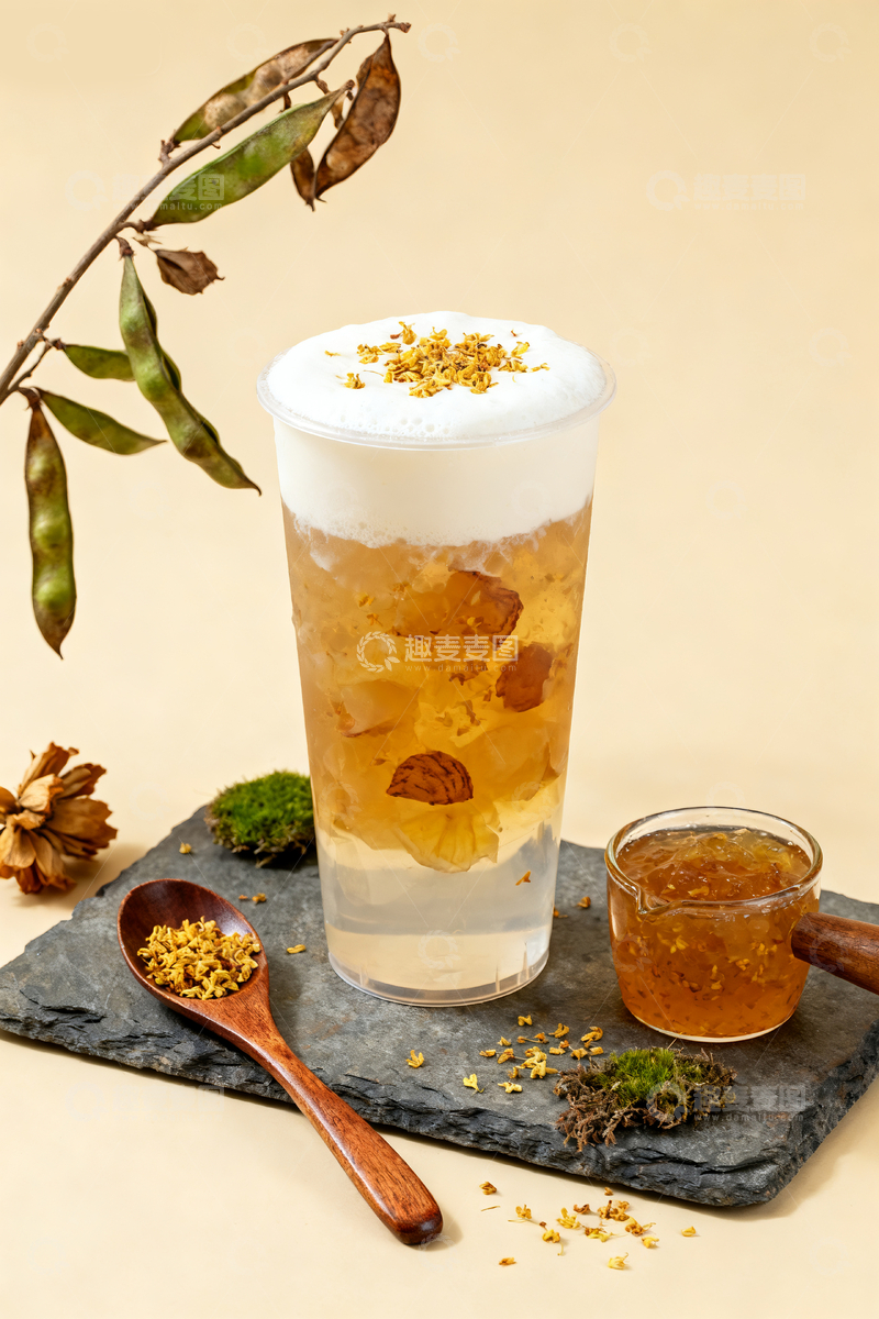 源文件下载【趣麦麦图】桂花风味茶饮1