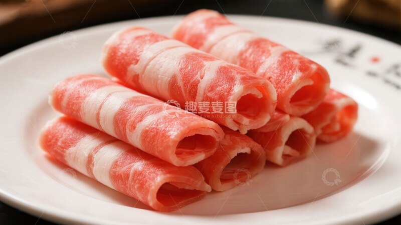 高清大图下载【趣麦麦图】牛肉卷  卷曲  奶香  