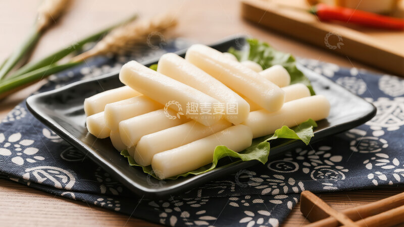 高清大图下载【趣麦麦图】年糕  莹白  吉庆