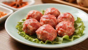 牛肉丸  浑圆  团圆