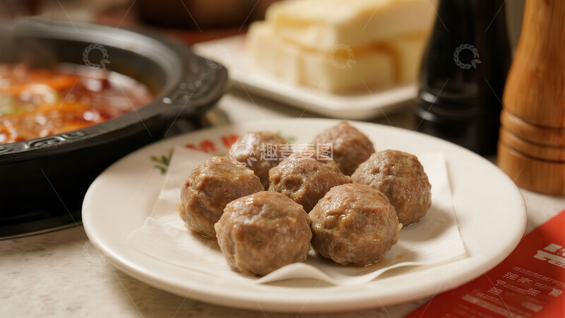 高清大图下载【趣麦麦图】-牛肉丸  浑圆   肉馥  