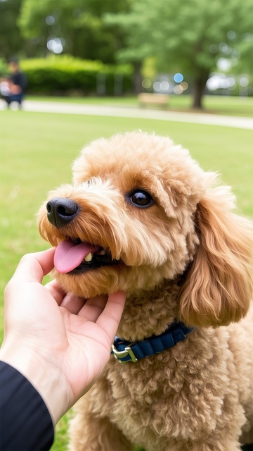 萌宠狗儿户外互动