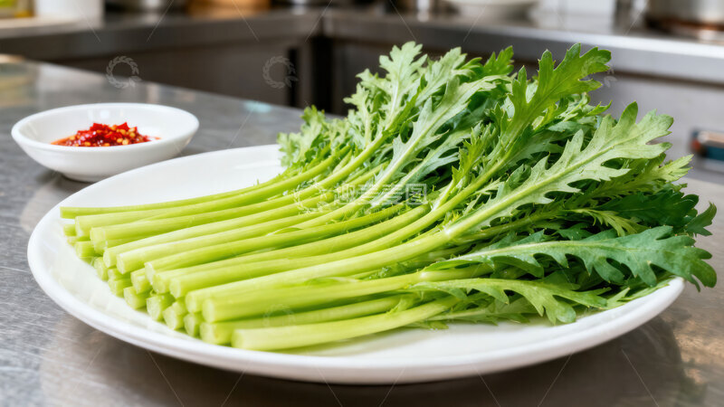 高清大图下载【趣麦麦图】茼蒿  清芬  清火 
