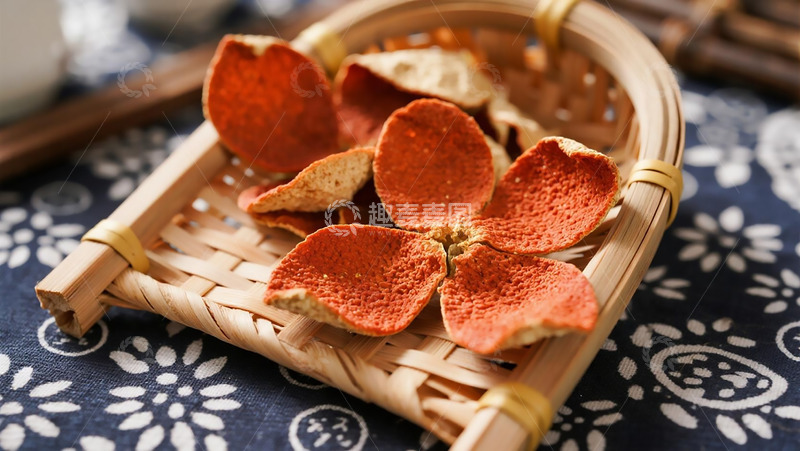 高清大图下载【趣麦麦图】中草药之晒陈皮