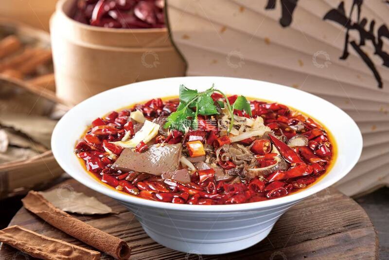 高清大图下载【趣麦麦图】麻辣鲜香川味毛血旺