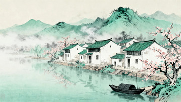 水墨山水风景画05