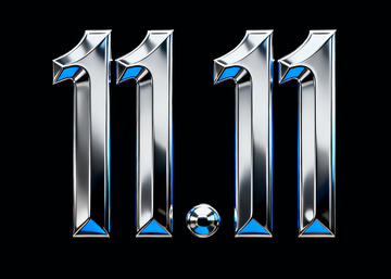 钛合金金属浮雕镜面双十一3