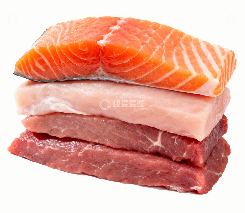 源文件下载【趣麦麦图】三文鱼和鲜肉1