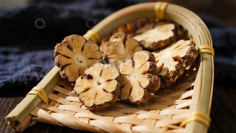 高清大图下载【趣麦麦图】中草药之竹篮川芎