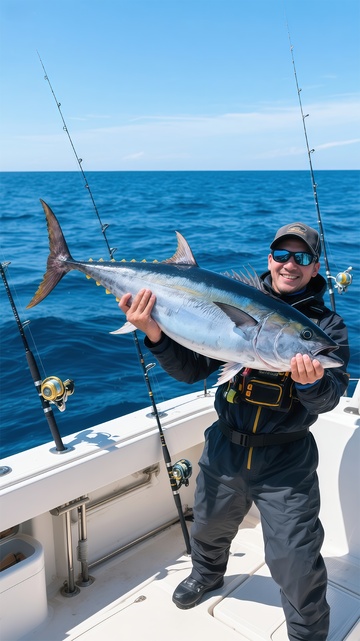 海上垂钓喜获大鱼