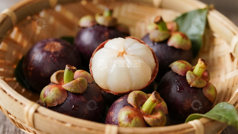 高清大图下载【趣麦麦图】蔬菜水果之新鲜山竹