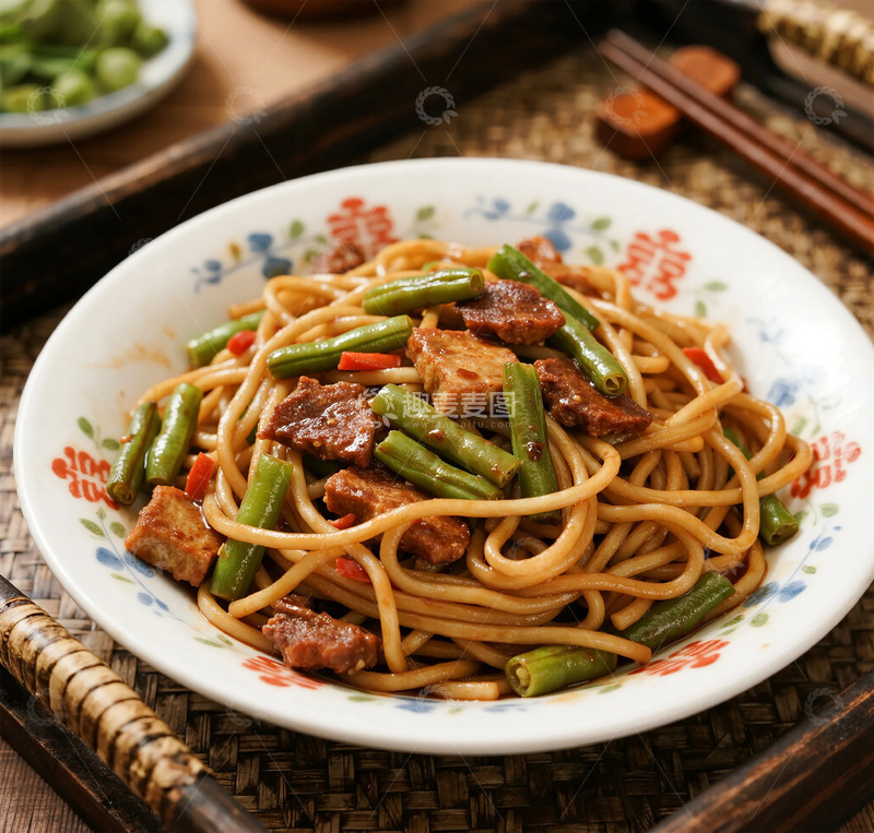 高清大图下载【趣麦麦图】中式诱人美味炒面美食摄影