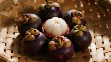 蔬菜水果之山竹切半