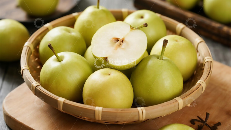 高清大图下载【趣麦麦图】-蔬菜水果之香梨切面