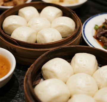 中式点心蒸笼美食摄影