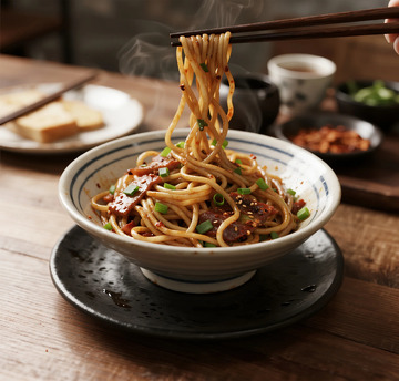 中式热面美食摄影
