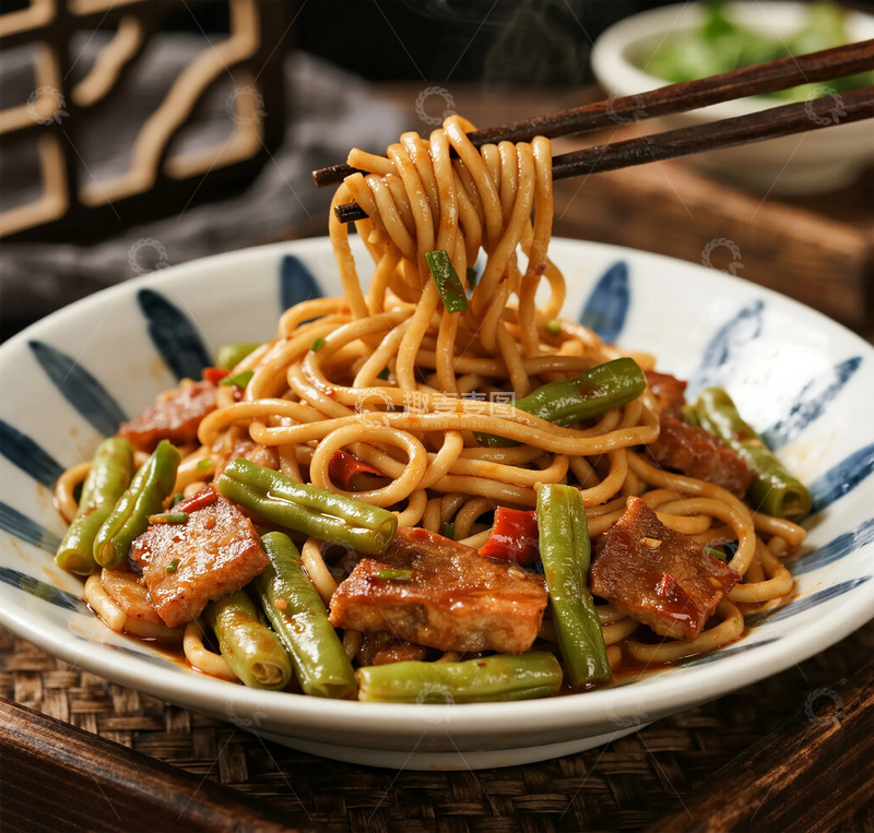 高清大图下载【趣麦麦图】传统民间炒面美食摄影