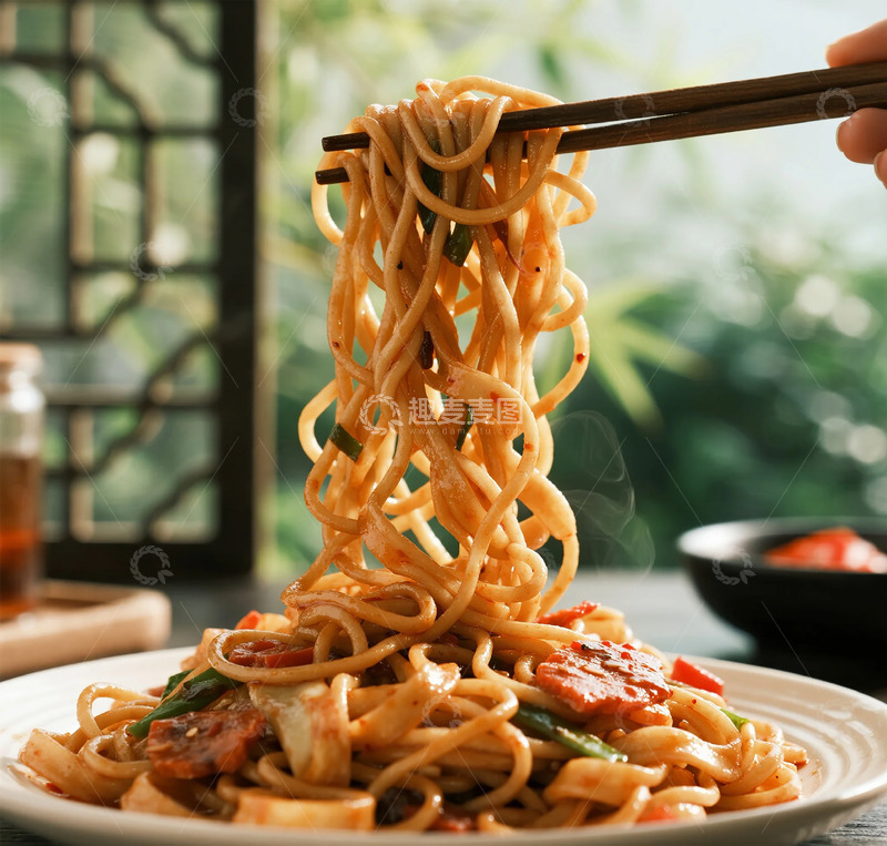 高清大图下载【趣麦麦图】清新感中式炒面美食摄影