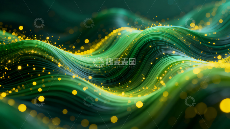 高清大图下载【趣麦麦图】深绿色的二进制数字背景