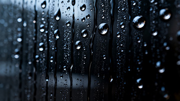 暗黑玻璃上的水珠1