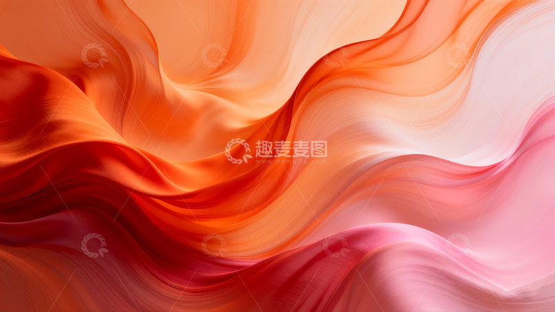 高清大图下载【趣麦麦图】橙红色调的抽象背景2