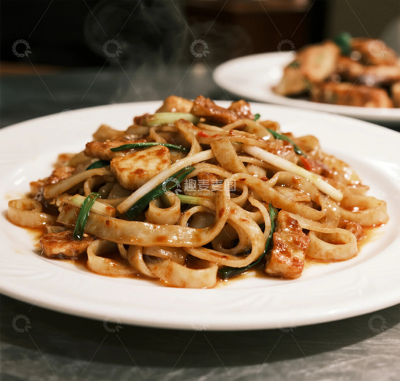 高清大图下载【趣麦麦图】中式宵夜炒面美食摄影图片