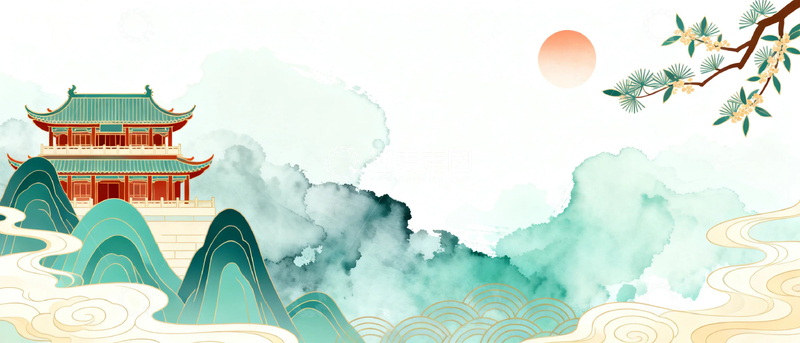 高清大图下载【趣麦麦图】传统文化水墨画3