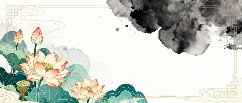 高清大图下载【趣麦麦图】传统文化水墨画4