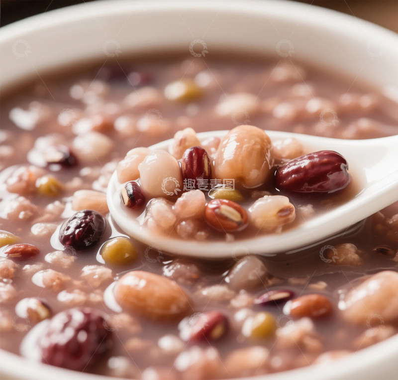 高清大图下载【趣麦麦图】杂粮粥美食特写摄影