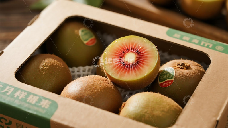 高清大图下载【趣麦麦图】蔬菜水果之红心奇异果