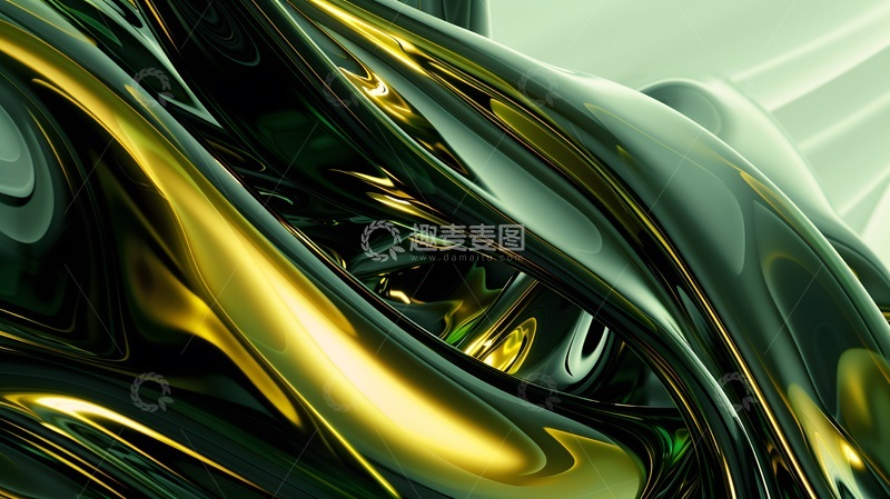 高清大图下载【趣麦麦图】金属质感抽象艺术图形设计素材
