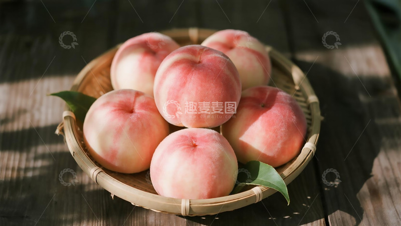 高清大图下载【趣麦麦图】蔬菜水果之水蜜桃