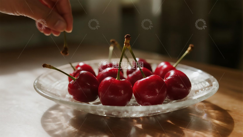 高清大图下载【趣麦麦图】蔬菜水果之车厘子