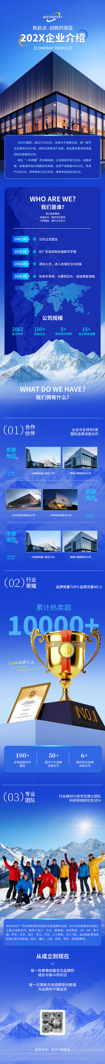 科技公司企业简介长图