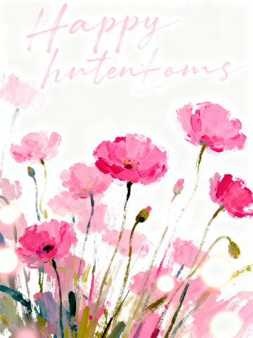 油画艺术风格春日花卉素材