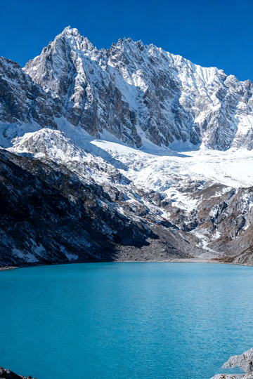 雪山湖泊风光景色