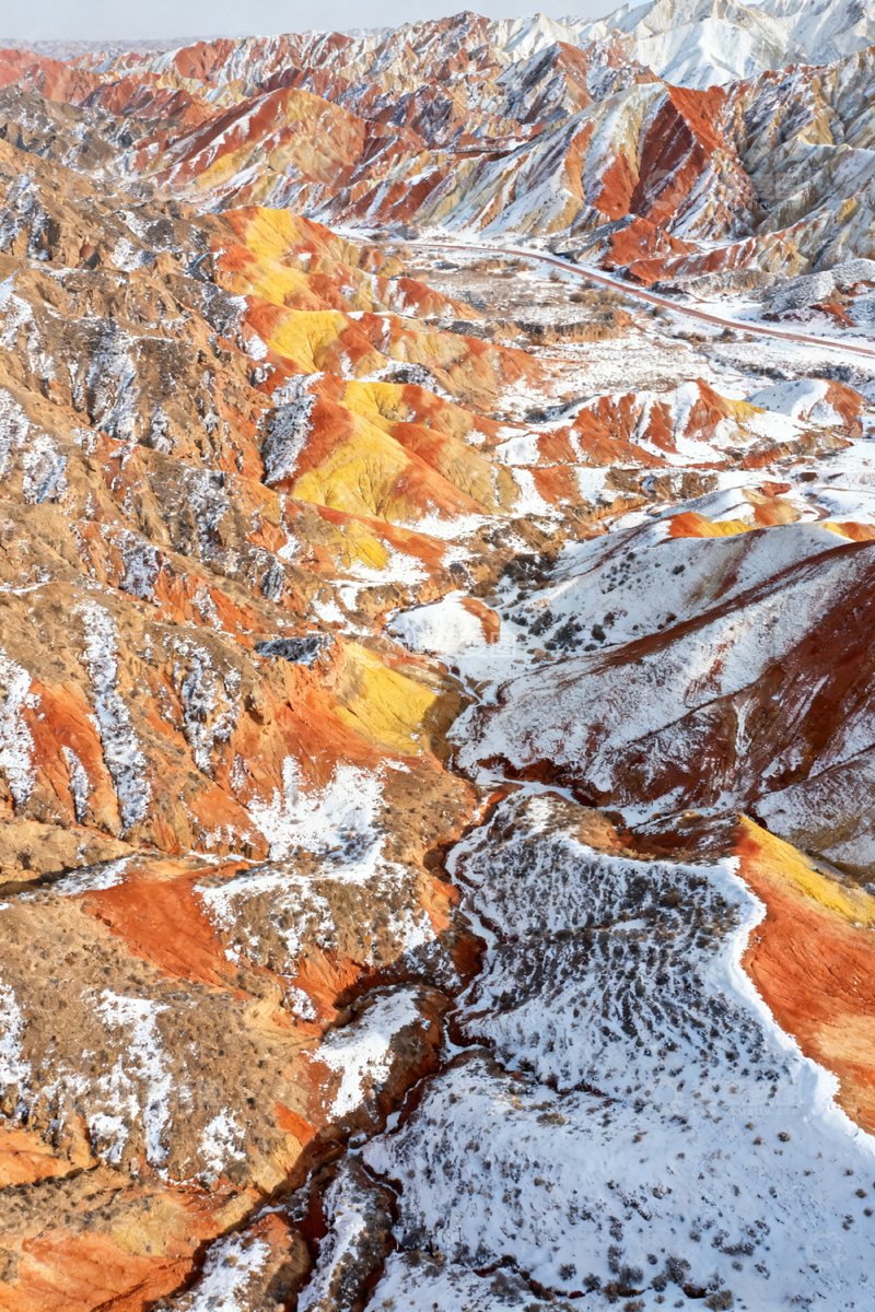 高清大图下载【趣麦麦图】多彩山川雪景壮丽