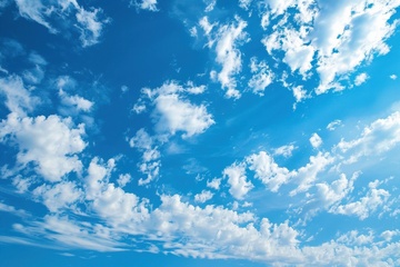 蓝天白云天空美景