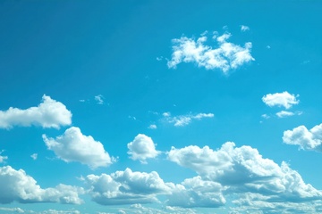 云朵天空自然美景