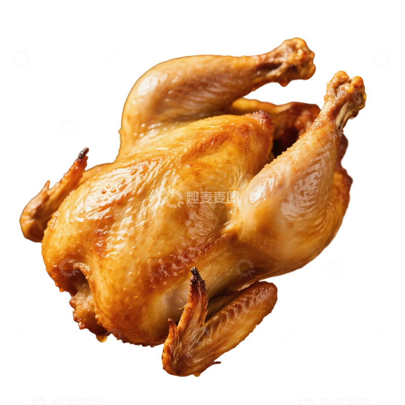 高清大图下载【趣麦麦图】-烤鸡美食摄影图片