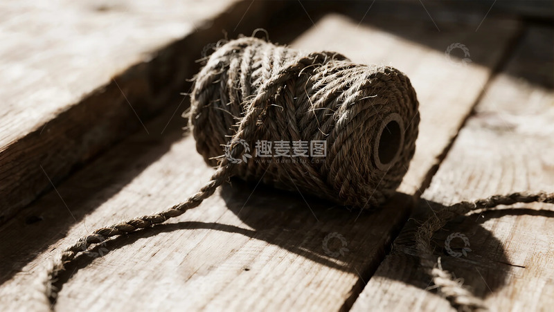 高清大图下载【趣麦麦图】麻绳光影怀旧风情