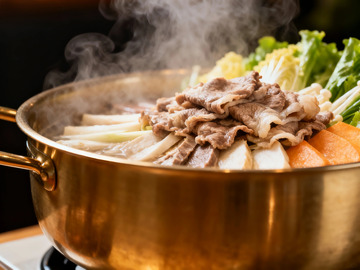 热气腾腾的火锅美食摄影