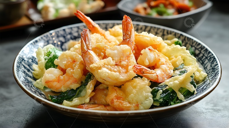 高清大图下载【趣麦麦图】精美虾仁炒菜美食摄影