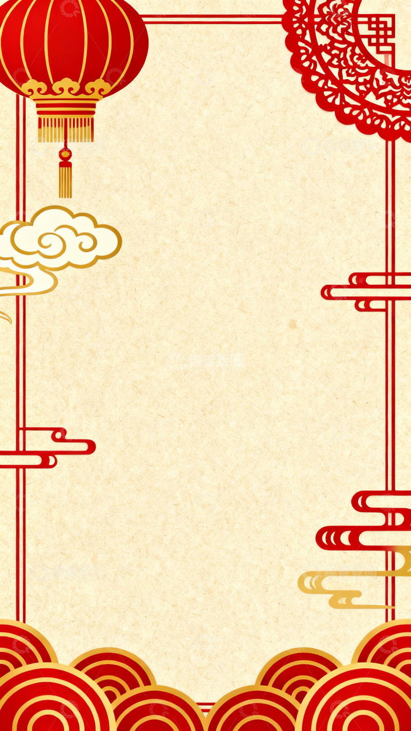 高清大图下载【趣麦麦图】中国风春节节日喜庆背景15